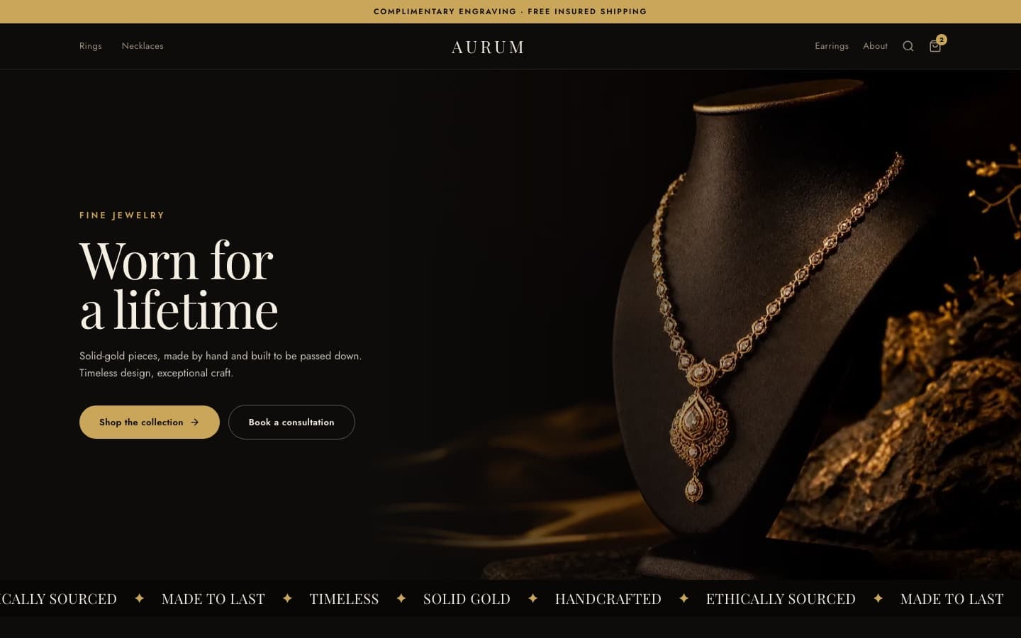 Aurum theme preview