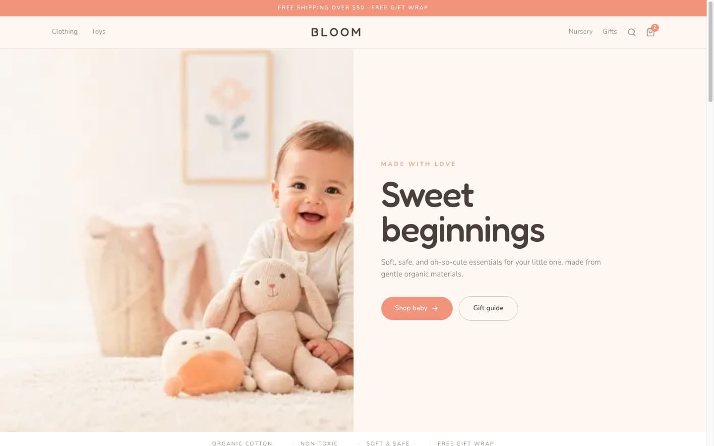 Bloom theme preview