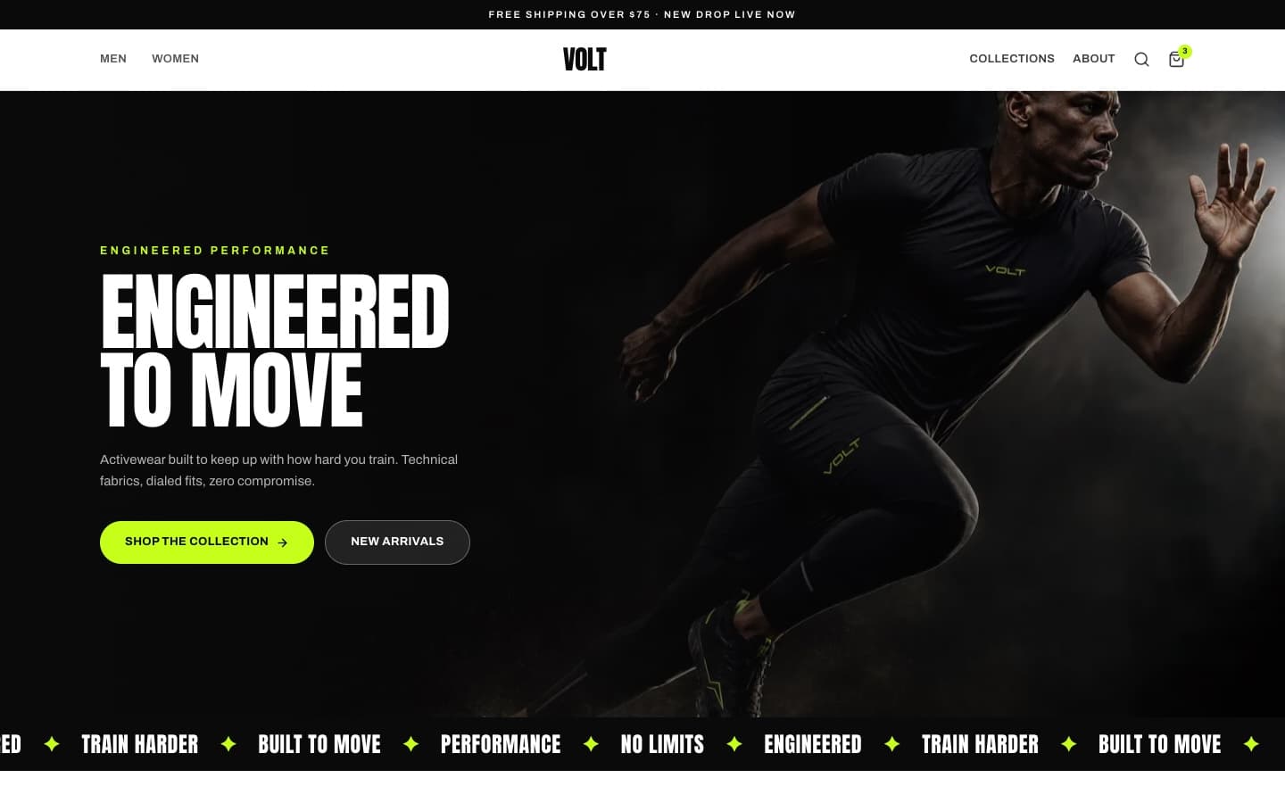 Volt theme preview